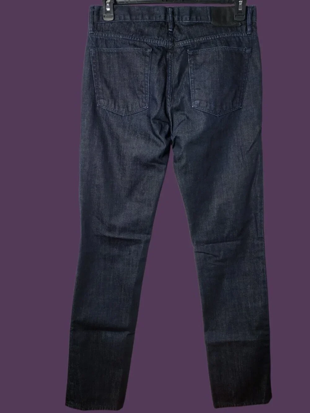 Vince Vm.212  Mens Slim-Fit Wash Denim Jeans Cotton Dark indigo Size 32